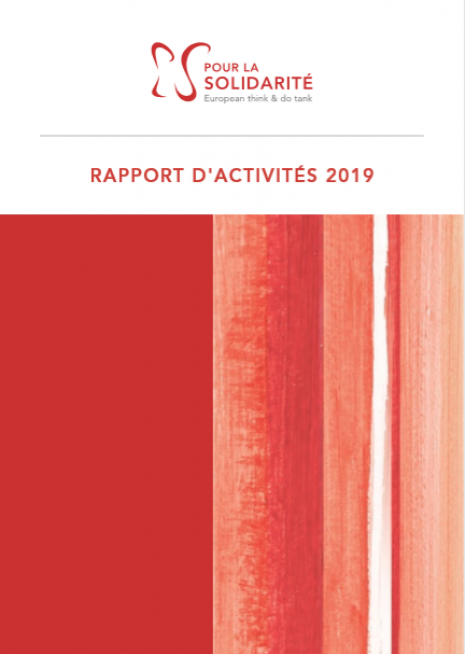 couverture, rapport d'activités, 2019
